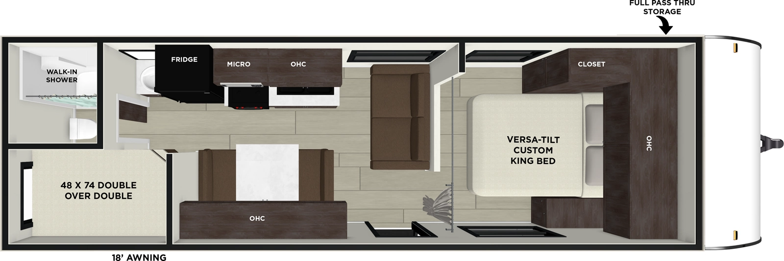 X Lite 261BHXL Floorplan
